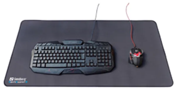 Gamer Desk Pad XXXL, Musta (90x45cm)